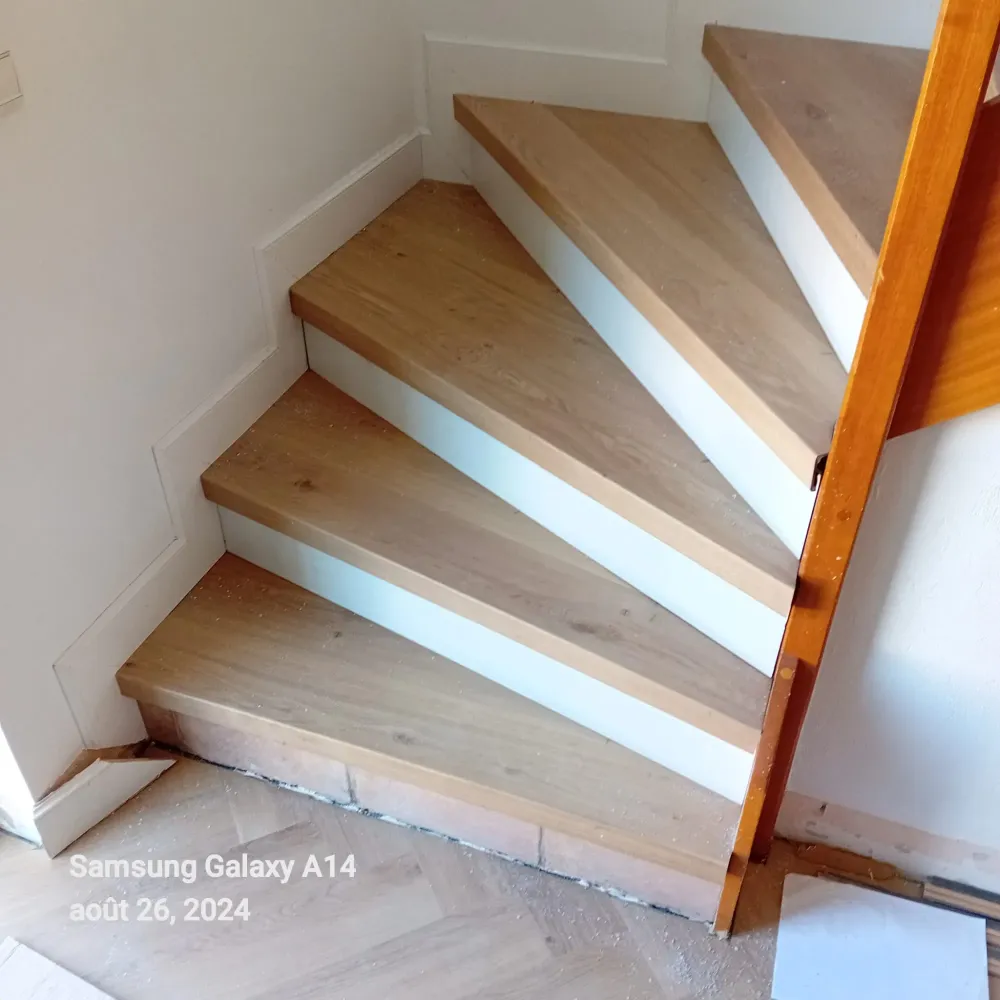 Réalisation d'un habillage d'escalier